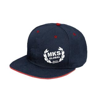 MKS Flat Brim Cap - Marineblau