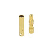 4 mm Goldstecker, Stecker u. Buchse