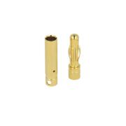 4 mm Goldstecker, Stecker u. Buchse