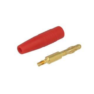 4.0mm gold plated banana connector red