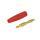 4.0mm gold plated banana connector red