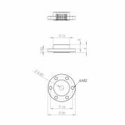 Metal Single horn Pack 2in1:M2L18/21 for HBL8X0, HBL380