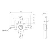 Servo horn package for HV9767, HV9780 , HV737, HV747/R