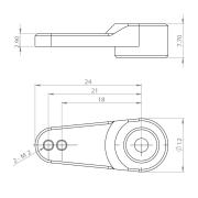 Metal Single horn Pack M2L18/21 for HBL8X0, HBL380