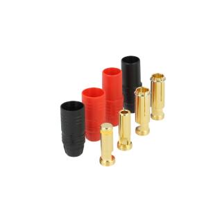 7mm anti spark gold connector system AS150 - 150A - Red 1 Set, Black 1 Set