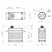 3x HBL850 und 1x HBL880 - HV Digital Servo brushless combo