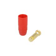 7mm anti spark gold connector - 150A - Red - male