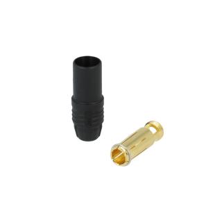7mm gold connector - 150A - black - female