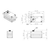 HBL575SL HV Digital Servo brushless X6 Serie - kurzes Kabel für RC Cars