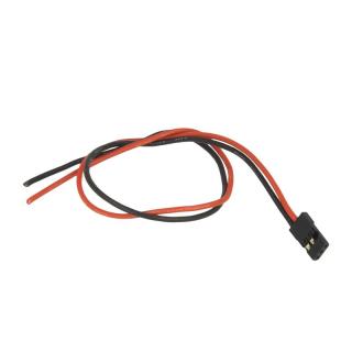 Empfänger Akku Kabel 2x0,5 mm² Silikon - rot/schwarz - Graupner/JR Stecker