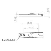 Metal Single horn Pack M3, L 1.25/1.5 in V2 for HBL8X0, HBL380