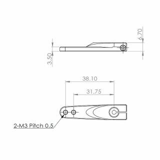 Metal Single horn Pack M3, L 1.25/1.5 in for HBL960-990, HBL665/669, HV777/A+, DS9910, HV9930