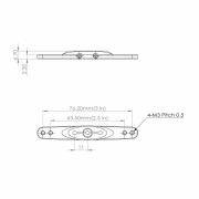 Metal double horn Pack M3, L 2.5/3 in for HBL960-990, HBL665/669, HV777/A+, DS9910, HV9930