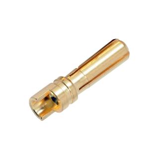 4 mm solid gold connector - male