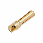 4 mm solid gold connector - male