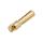4 mm solid gold connector - male