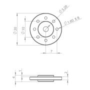 Servo horn package for HV9930