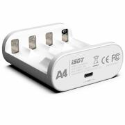 iSDT SMART CHARGER A4 - 10W, 1A, 1-4S Nixx/LiXX, AA , AAA, 10500, 12500