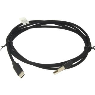 USB-A Stecker zu USB-C Stecker - USB 2.0 Daten Kabel - schwarz - 1,5 m