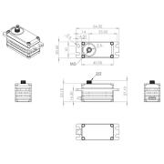 3x HBL650SL und 1x HBL680SL HV Digital Servo brushless combo