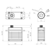 HBL3850 HV Digital Servo brushless X8 Serie - used - from...